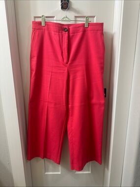 Ann Taylor Cropped Wide-Leg Pants 12